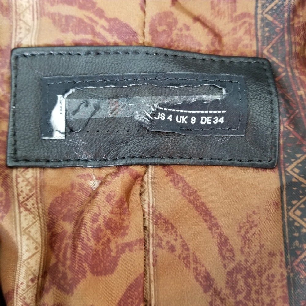 Peruvian Connection Sutton Place Black Leather Ja… - image 3